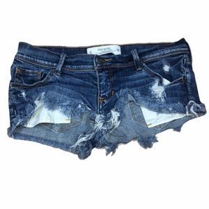 Gilly Hicks Distressed Denim Jean Shorts Sz 0